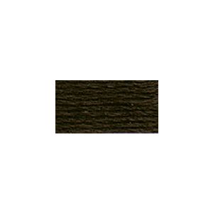 DMC 6 Strand Embroidery Cotton 8.7yd Black Brown