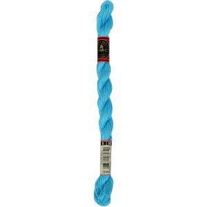 DMC Pearl Cotton Yarn Size 5 27.3yd Light Bright Turquoise 1 Pack of 1 Skein