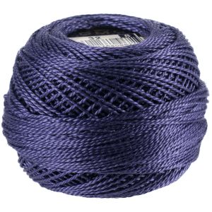 DMC Pearl Cotton Ball Size 8 87yd Dark Blueberry