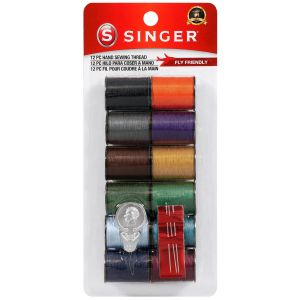 Singer Polyester Thread 25yd 12 Per Pkg Dark Shades