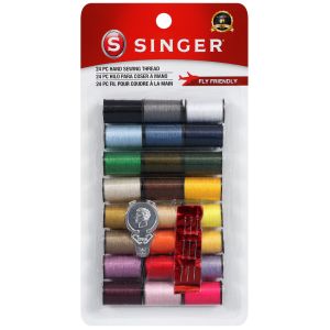 Singer Polyester Thread 10yd 24 Per Pkg Assorted Colors