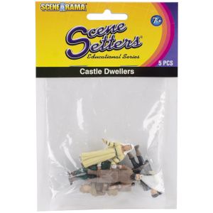 Scene Setters(R) Figurines-Castle Dwellers 5 Per Pkg 