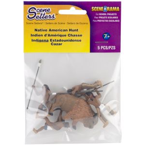 Scene Setters(R) Figurines-Native American Hunt 5 Per Pkg 