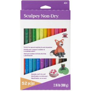 Ez Shape Non Hardening Modeling Clay 2.16Lb 52 Per Pkg Assorted