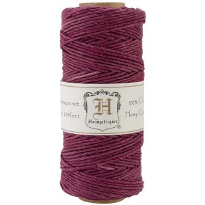 Hemptique Hemp Cord Spool 20lb 205 Burgundy