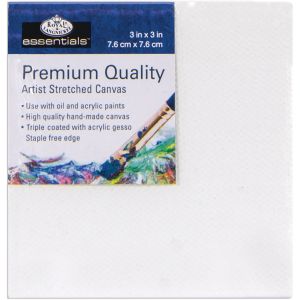 essentialsTM Premium Stretched Canvas 3 inch X3 inch