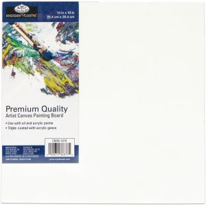 essentialsTM Premium Canvas Board 10 inch X10 inch 