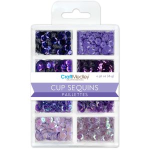 Cup Sequins 7mm .56oz-Viola