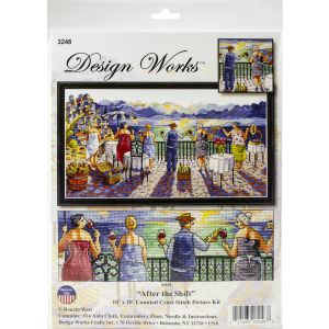Design Works Counted Cross Stitch Kit 10 inch X20 inch After The Shift 14 Count
