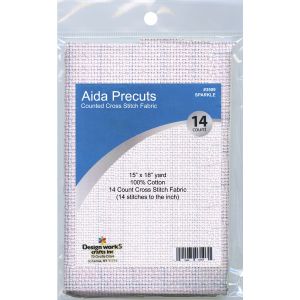 Design Works Gold Quality Aida 14 Count 15 inch X18 inch Sparkle