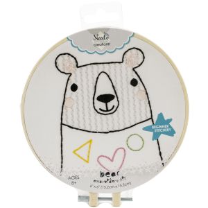 Fabric Editions Needle Creations Easy Stitch Kits Bear