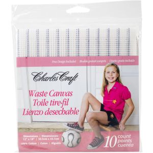 Charles Craft Waste Canvas 10 Count 12 inch X18 inch Natural