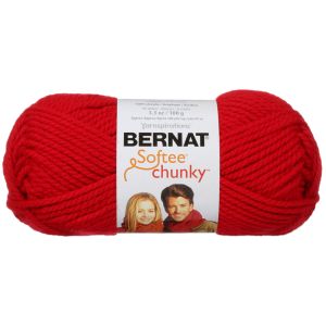 Bernat Softee Chunky Yarn Berry Red 1 Pack of 1 Skein