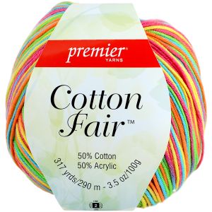 Premier Yarns Cotton Fair Multi Yarn Sunshine Day 1 pack of 1 Skein