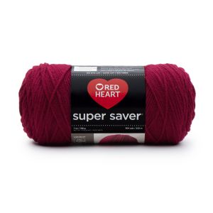 Red Heart Super Saver Yarn Burgundy 1 Pack of 1 Skein