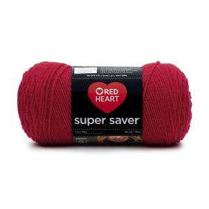 Red Heart Super Saver Yarn Cherry Red 1 Pack of 1 Skein