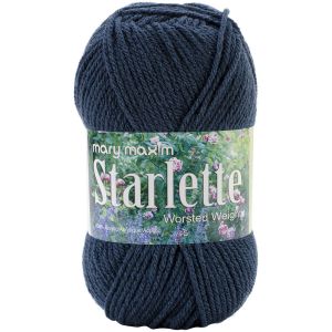 Mary Maxim Starlette Yarn Dark Azure 1 Pack of 1 Skein