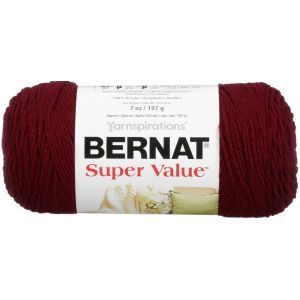 Bernat Super Value Solid YarnBurgundy 1 pack of 1 Skein