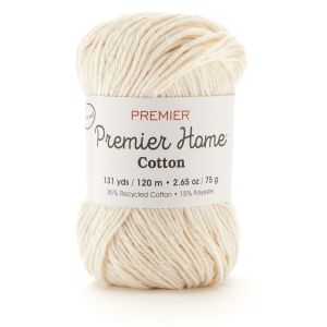 Premier Yarns Home Cotton Yarn Solid Cream 1 Pack of 1 Skein