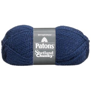Patons Shetland Chunky Yarn Medium Blue 1 Pack of 1 Skein