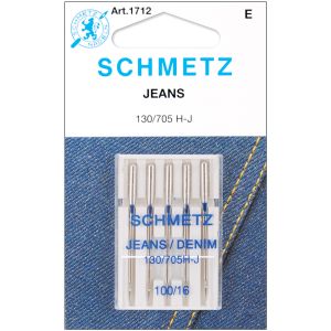 Schmetz Jean and Denim Machine Needles Size 16 100 5 Per Pkg