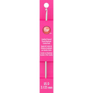 Boye Aluminum Crochet Hook 6 inch Size D3 3.25mm