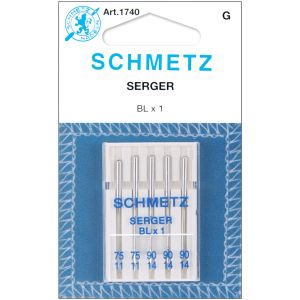 Schmetz Overlock Machine Needles - BLX1-Sizes 11/75 (2) & 14/90 (3)