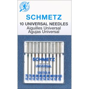 Schmetz Universal Machine Needles Size 70 80 90 100 10 Per Pkg