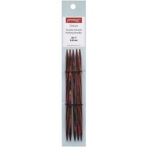 Premier Double Point Knitting Needles 6 inch Size 11 8mm