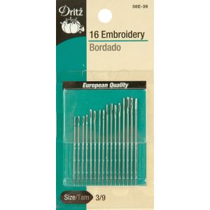 Dritz Embroidery Hand Needles 16 Per PkgSize 7 16 Per Pkg