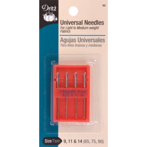 Dritz Universal Machine Needles 4 Per Pkg Sizes 9 65 11 75 and 14 90