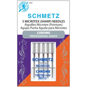 Schmetz Chrome Microtex Machine Needles Size 80 12 5 Per Pkg