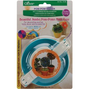 Clover Pom Pom Maker Extra Large 4.5 inch 1 Per Pkg