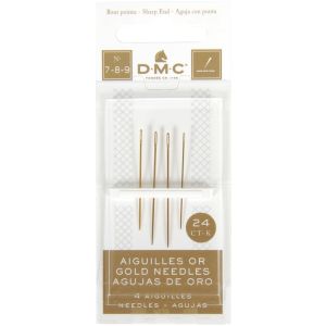 DMC Gold Embroidery Hand Needles Size 7 9 4 Per Pkg