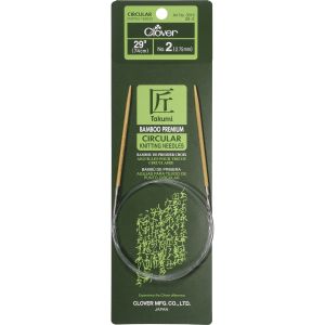 Takumi Bamboo Circular Knitting Needles 29 inch Size 2 2.75mm