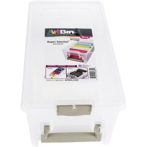ArtBin Super SEMI Satchel 15.25 inch X8 inch X6.25 inch Translucent