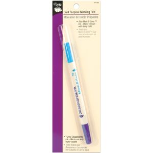 Dritz Dual Purpose Marking Pen Blue and Purple