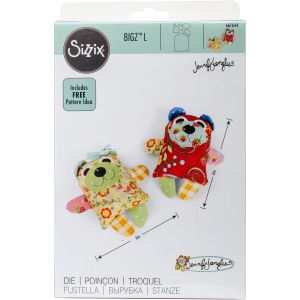 Sizzix Bigz Dies Fabi Edition L Die Maggie and Quincy By Jen Jangles 1 Pack of 1 Piece