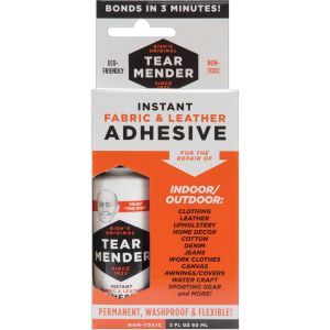 Tear Mender Instant Fabric and Leather Adhesive Packaged 2oz