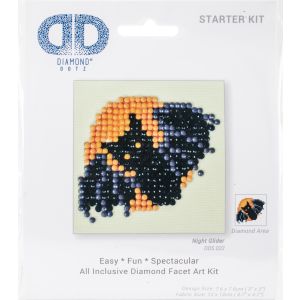 Diamond Dotz Diamond Embroidery Facet Art Kit 4.75 inch X4.75 inch Night Glider