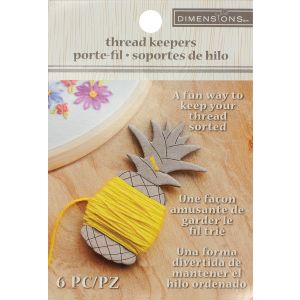 Dimensions Floss Keeper 1.25 inch X2.75 inch 6 Per Pkg -Pineapple