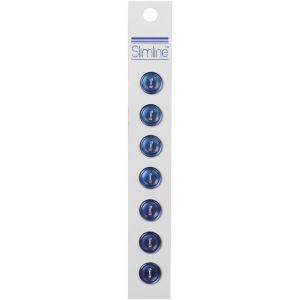 Slimline Buttons Navy Blue 2 Hole 7 Per 16 Inch 7 Per Pkg