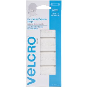 VELCRO(R) Brand Mask Extender 4 Per Pkg -White