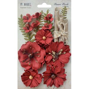 49 And Market Blossom Blends 13 Per Pkg Poppy 2.5 inch 