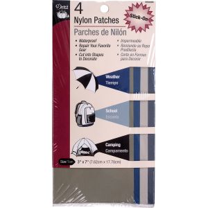 Dritz Stick On Nylon Patches 3 inch X7 inch 4 Per Pkg Camp Colors