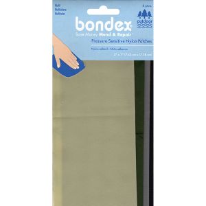 Bondex Nylon Repair Fabric 3 inch X7 inch 4 Per Pkg Multicolor