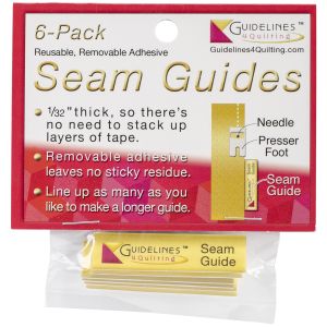 Guidelines4Quilting Seam Guides 6 Per Pkg 1 2 inch X2 inch X1 32 inch 
