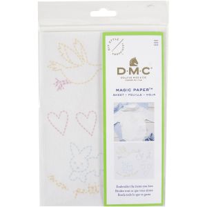 DMC Magic Paper Pre Printed Needlework Designs Birth Embroidery