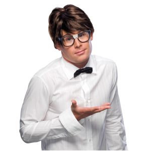 Nerd Wig Short Brown