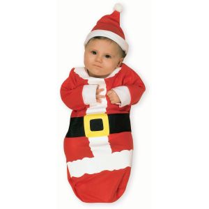 Rubies Newborn Santa Claus Bunting Red One Size Costume